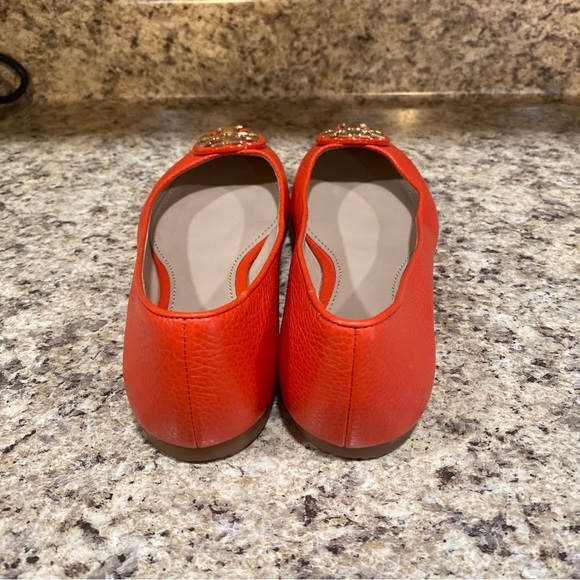 Tory Burch Claire Ballet Flats in Poppy - Picture 4 of 11